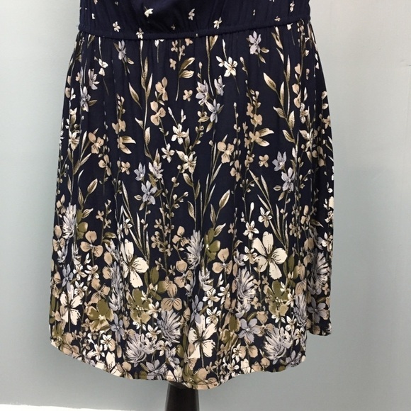 SANTORY Mini Boho Floral Faux Leather Strap Dress - Picture 4 of 15